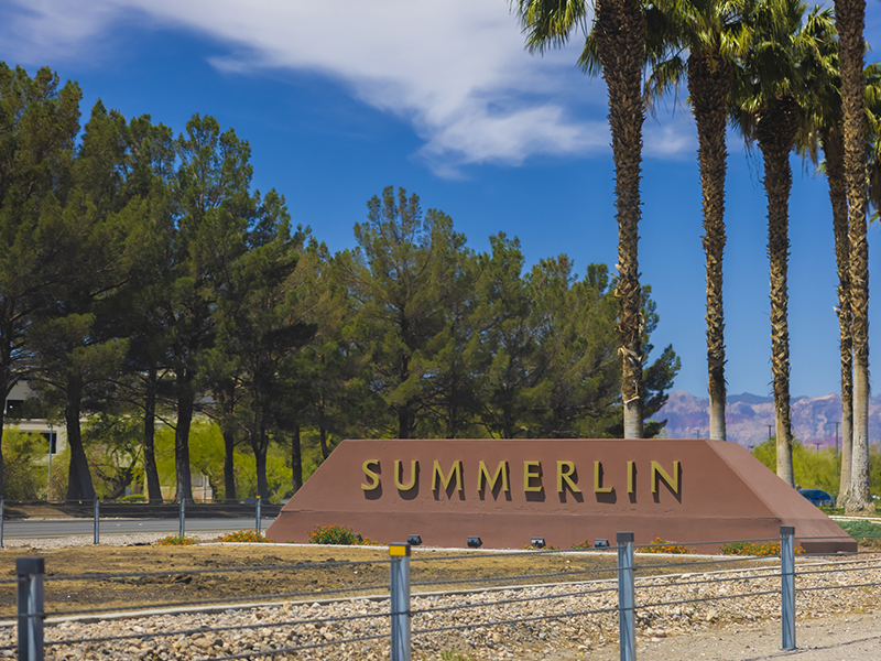 Painting of Summerlin entrance