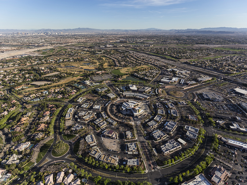 Aerial view of Summerlin, Nevada